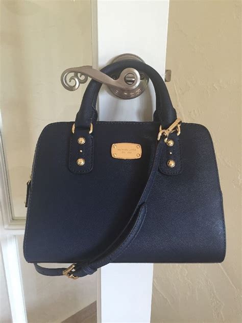 michael kors small blue crossbody|Michael Kors navy blue tote.